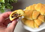 Tvarohové mini rohlíčky s Nutellou