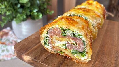 Bramborový wrap se sýrem