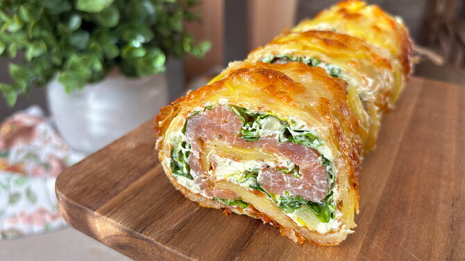 Bramborový wrap se sýrem