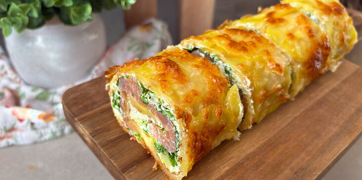 Bramborový wrap se sýrem