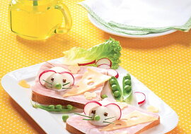 Myšky z vajíčka na toastu