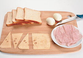 Myšky z vajíčka na toastu