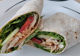 Tortilla s kuřecím masem z horkovzdušné fritézy
