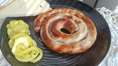 Vinná klobása z horkovzdušné fritézy