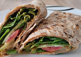 Tortilla v burgerovém stylu