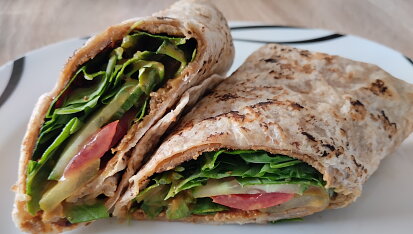 Tortilla v burgerovém stylu