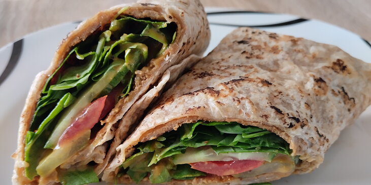 Tortilla v burgerovém stylu