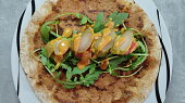 Tortilla v burgerovém stylu