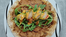 Tortilla v burgerovém stylu