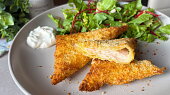 Smažák se šunkou z horkovzdušné fritézy