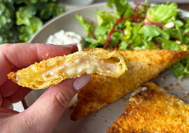 Smažák se šunkou z horkovzdušné fritézy