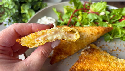 Smažák se šunkou z horkovzdušné fritézy