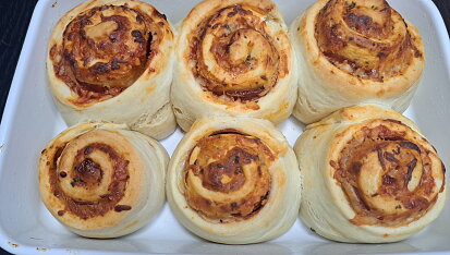 Kynuté pizza šneky