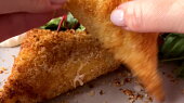 Smažák se šunkou z horkovzdušné fritézy