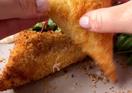 Smažák se šunkou z horkovzdušné fritézy
