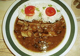 Bůček s houbami