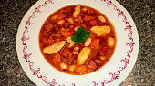 Fazolová polévka podle tatínka (s nočkama)