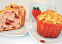 Jahodové muffiny s drobenkou