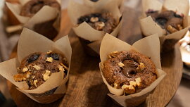 Muffiny z jablečného těsta
