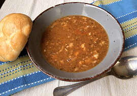 Dršťková polévka z předvařených drštěk