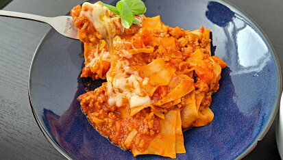 Lasagne z jedné pánve trochu jinak