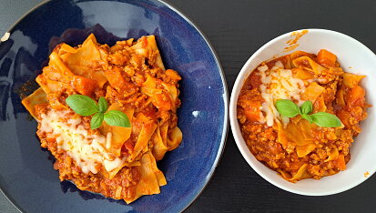 Lasagne z jedné pánve trochu jinak